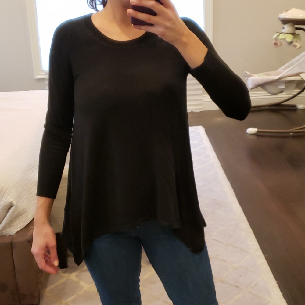 WOMEN'S BLACK H&M SWEATER TOP